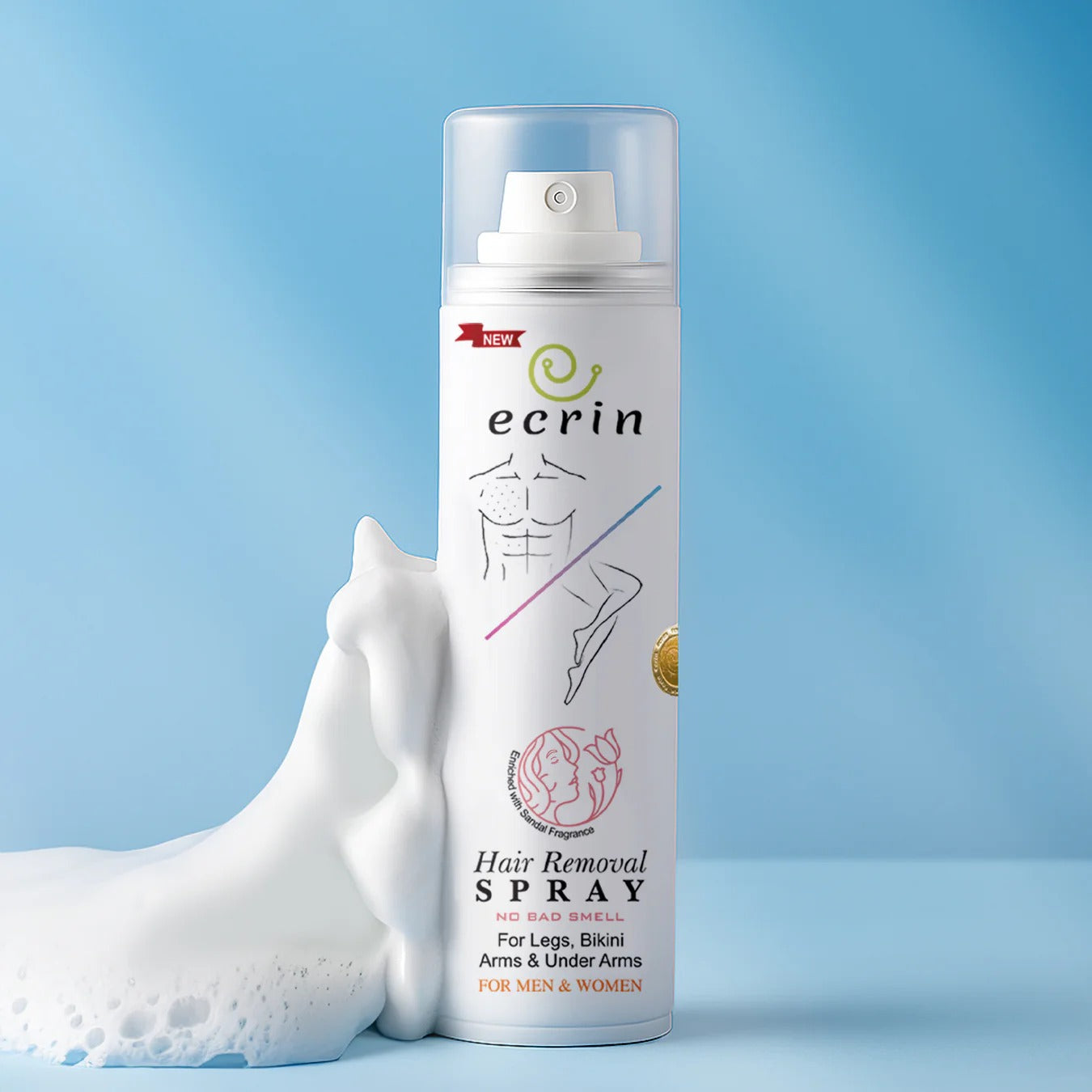 Ecrin Hair Removal Foaming Spray - Fragrance 200ml