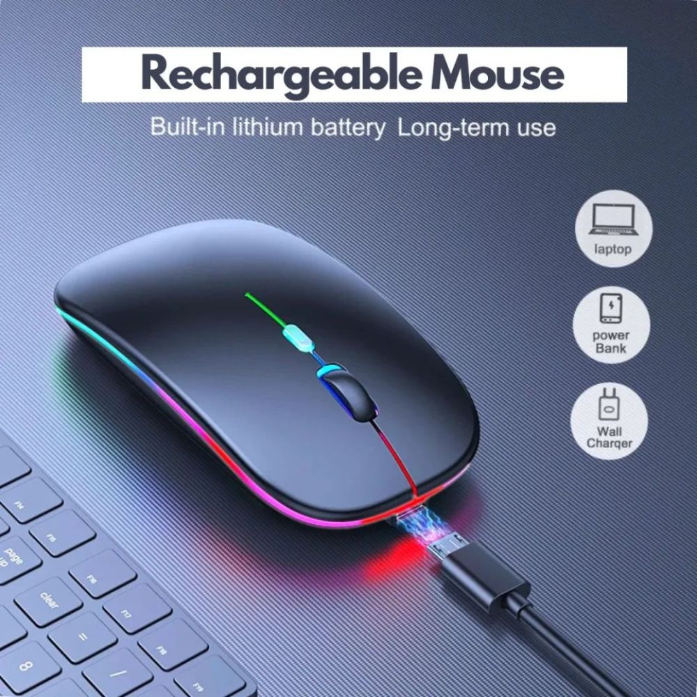 HP Wireless RGB Bluetooth Slim Mouse, 480mAh.